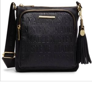 Steve Madden logo crossbody with tassel